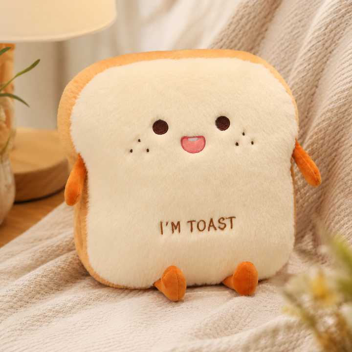 Plush Bread Pillow Soft Toast Simulation Kids Home Decor Gift