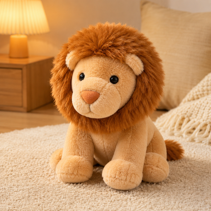 Soft Kawaii Lion Plush Toy Cartoon Stuffed Animal Kids Gift