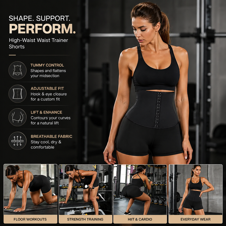 Sauna Sweat Shaper Shorts Tummy Control Waist Trainer Thermo Shapewear