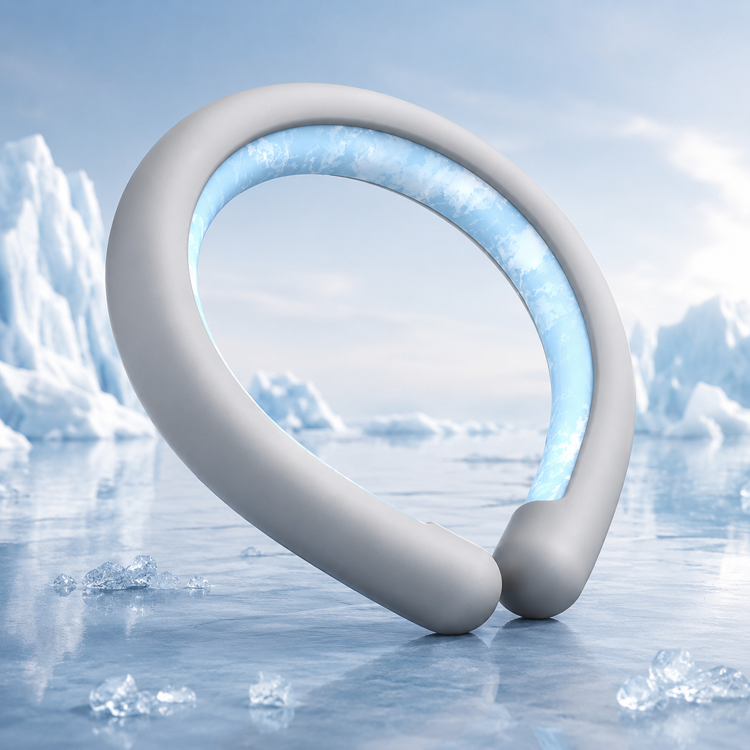 Wearable Ice Neck Wrap Cooling Tube Reusable Cold Gel Outdoor Sports Summer