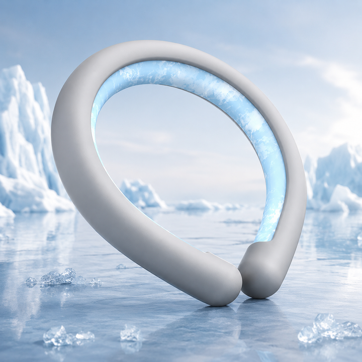 Wearable Ice Neck Wrap Cooling Tube Reusable Cold Gel Outdoor Sports Summer