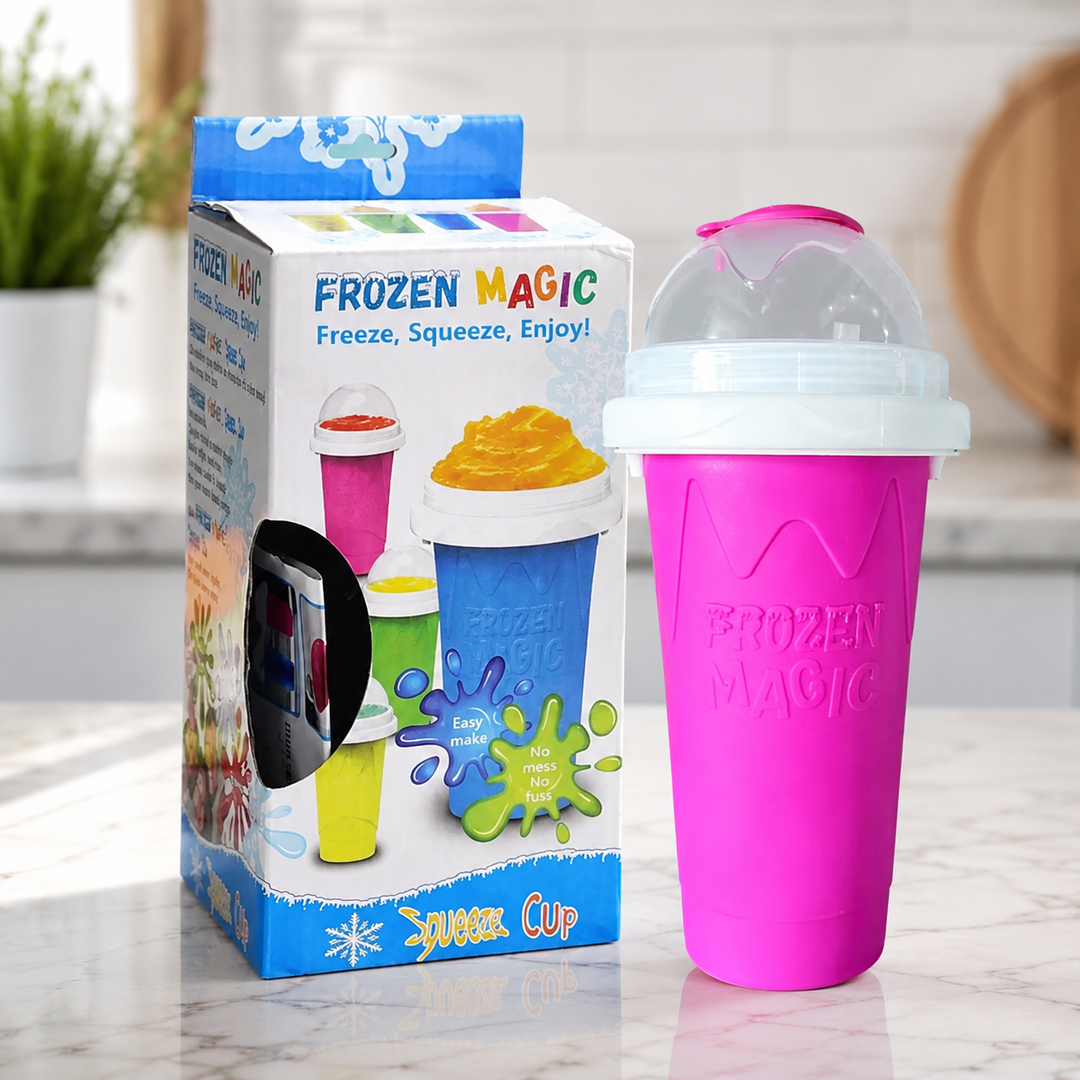 Slushy Maker Cup Portable Squeeze Bottle Quick Frozen Ice Cream Kids Gift