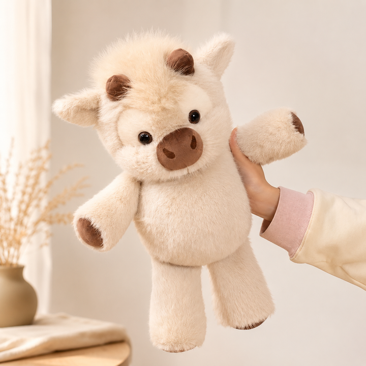 Highland Cattle Plush Toy Soft Cow Stuffed Animal Kids Gift