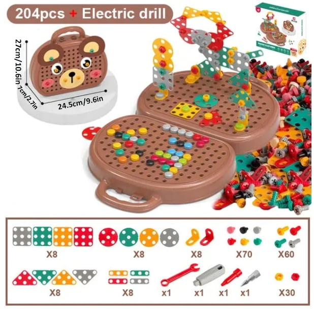 Montessori Toy Set Toolbox Educational Play Set