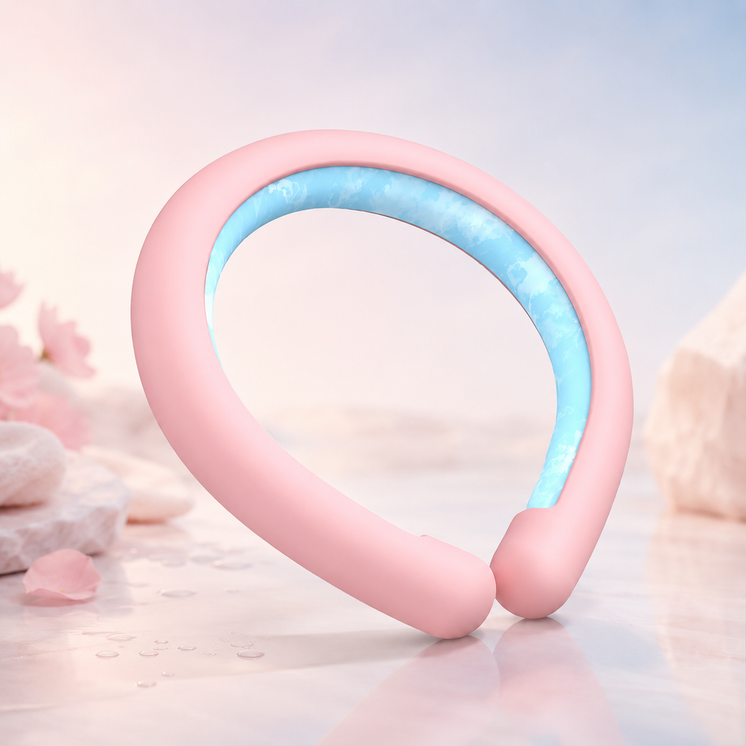 Wearable Ice Neck Wrap Cooling Tube Reusable Cold Gel Outdoor Sports Summer