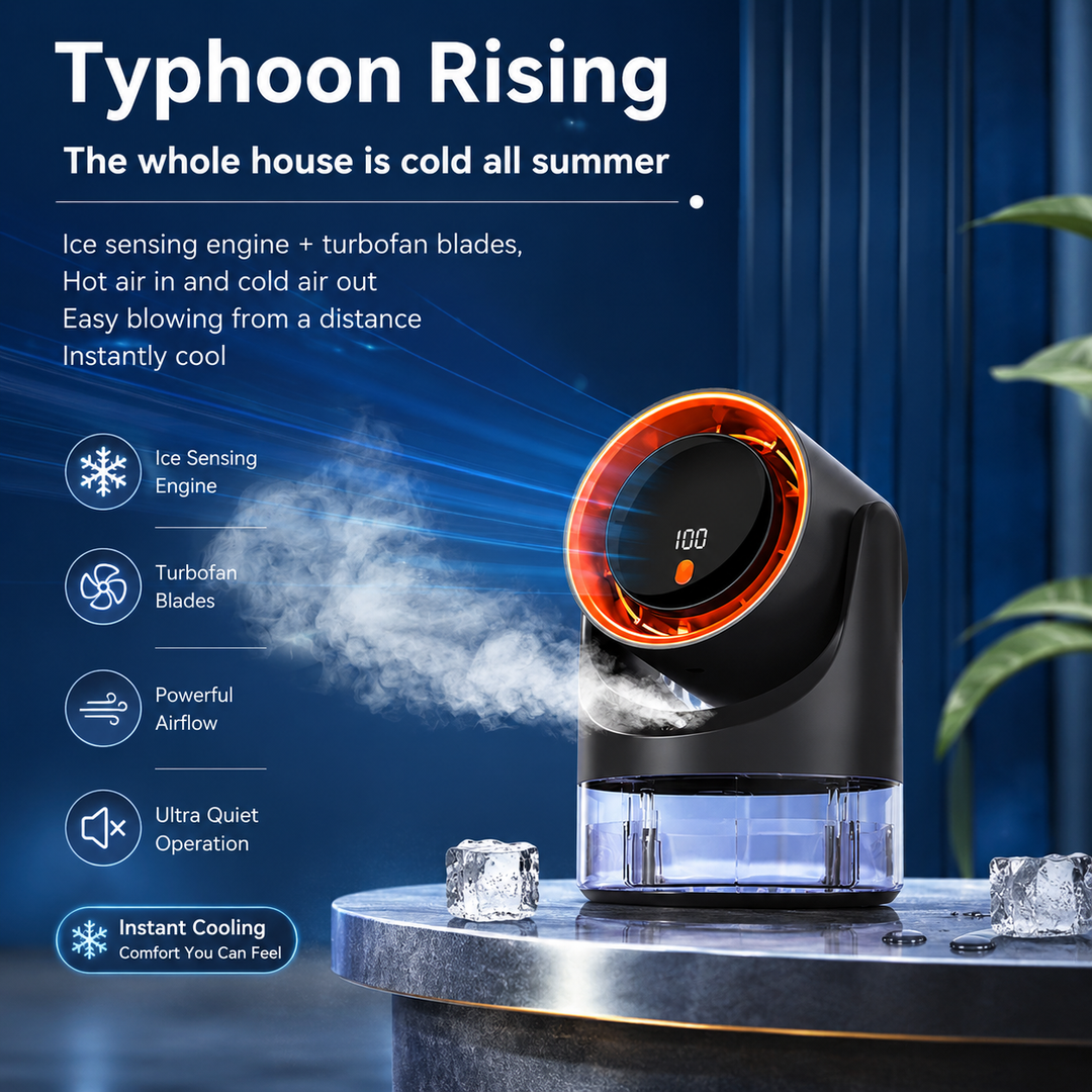 Portable Mist Fan Mini Electric Air Cooler Humidifier 360 Adjustable Digital