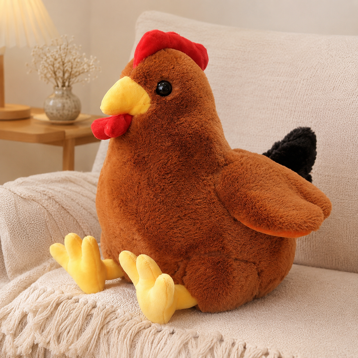 Kawaii Rooster Plush Toy Soft Stuffed Chicken Pillow Kids Gift