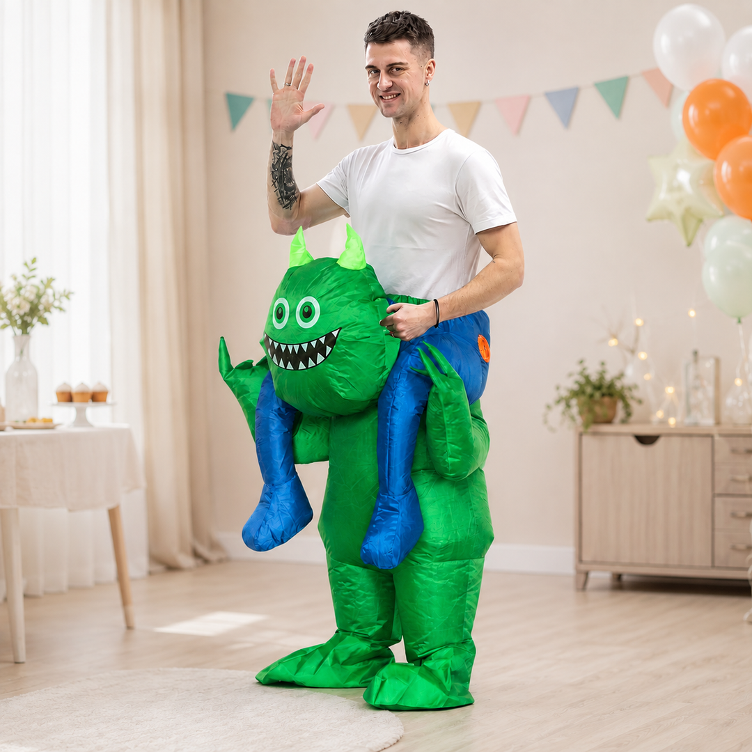Inflatable Monster Ride-On Costume for Adult Halloween