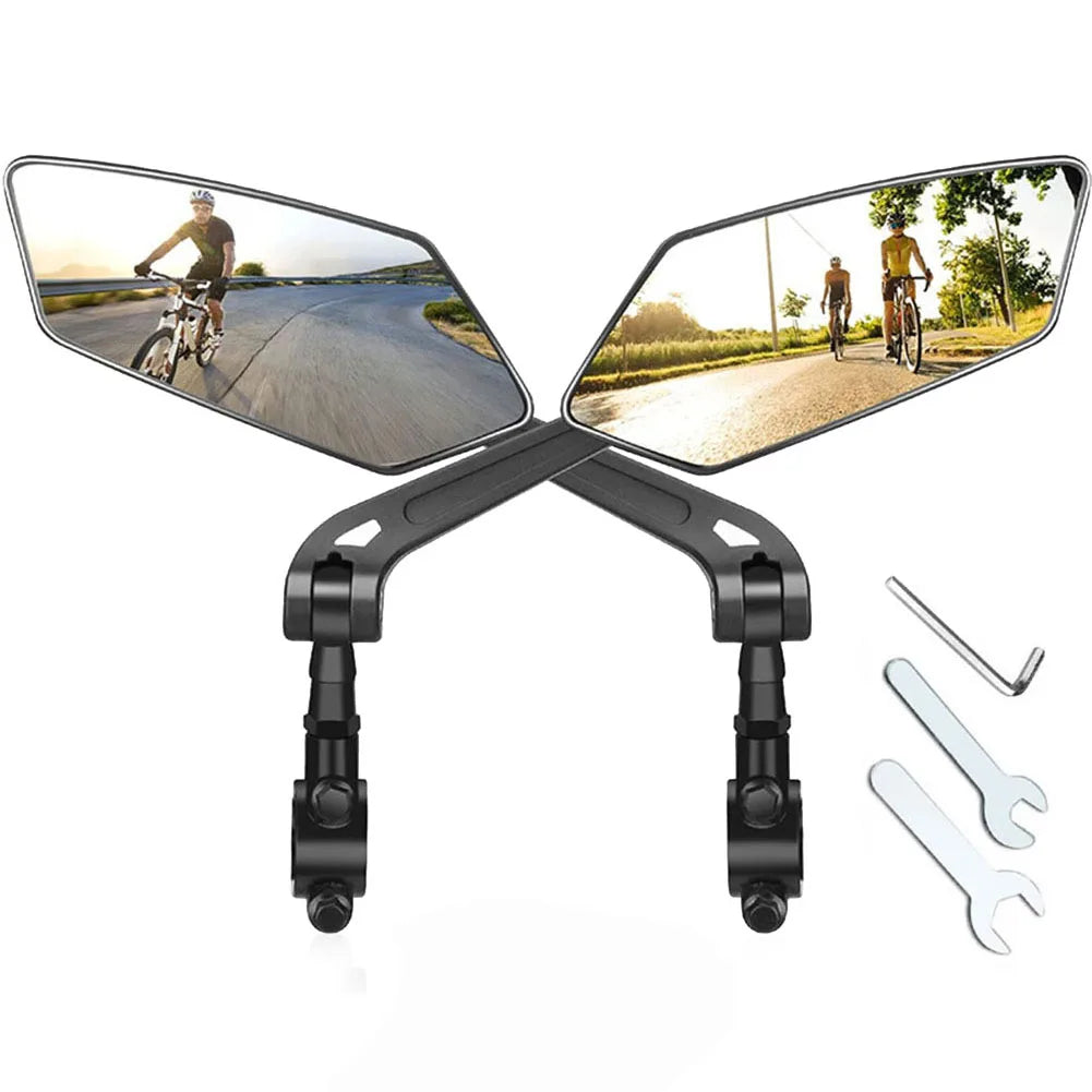 Bike Mirrors 2 Pack Circular Rearview Bicycle Accessories