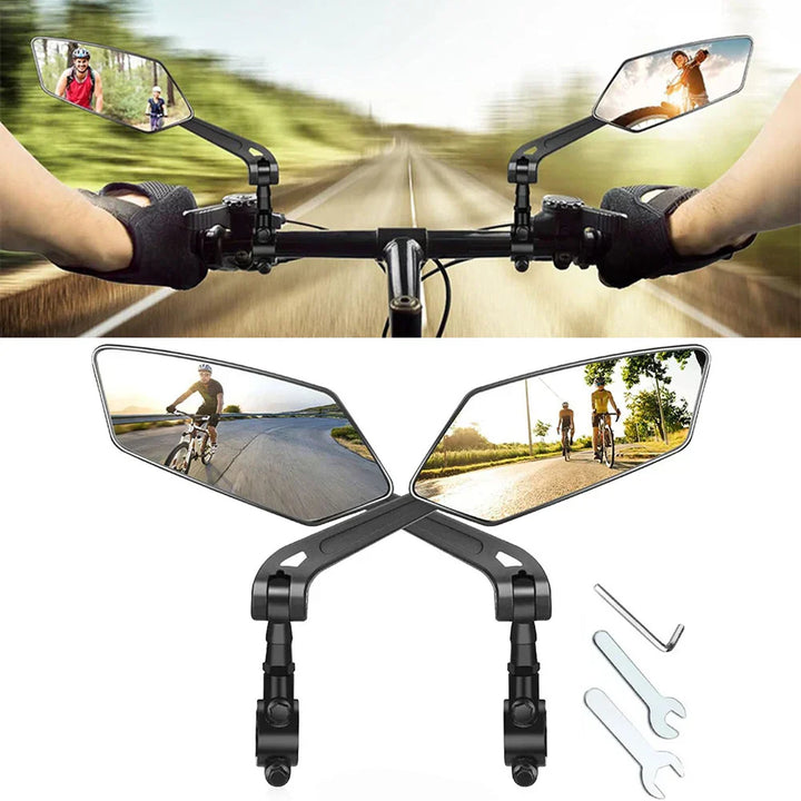 Bike Mirrors 2 Pack Circular Rearview Bicycle Accessories