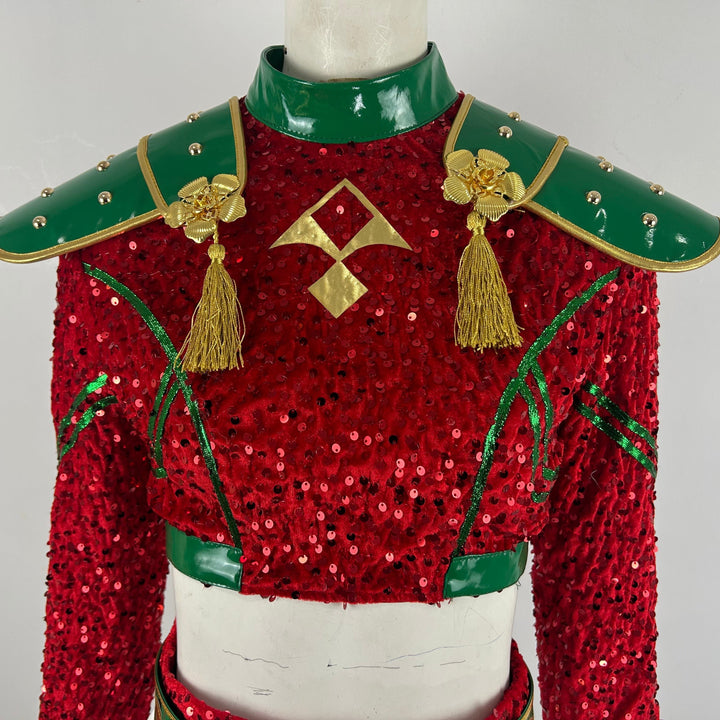 Xmas Pop Idol Costume Dress Holiday Outfit