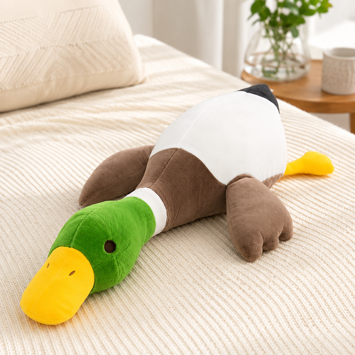 Cute Duck Plush Fluffy Sleep Pillow Soft Stuffed Kids Gift