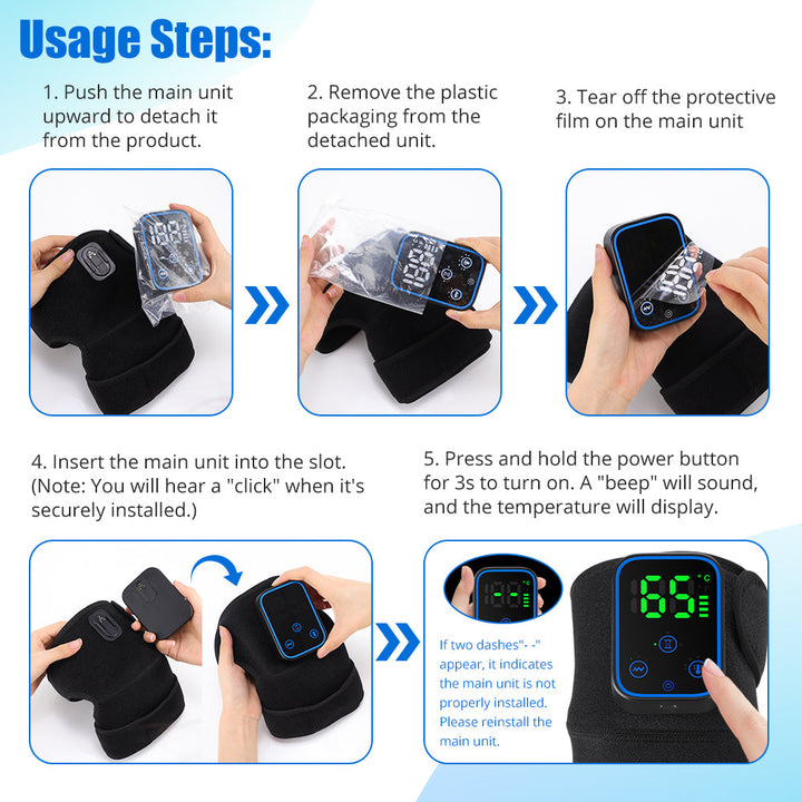 Knee Massager with Heat and App Control Function