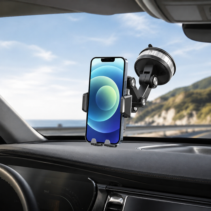 Car Phone Holder Suction Cup Mount 360 Degree Rotation