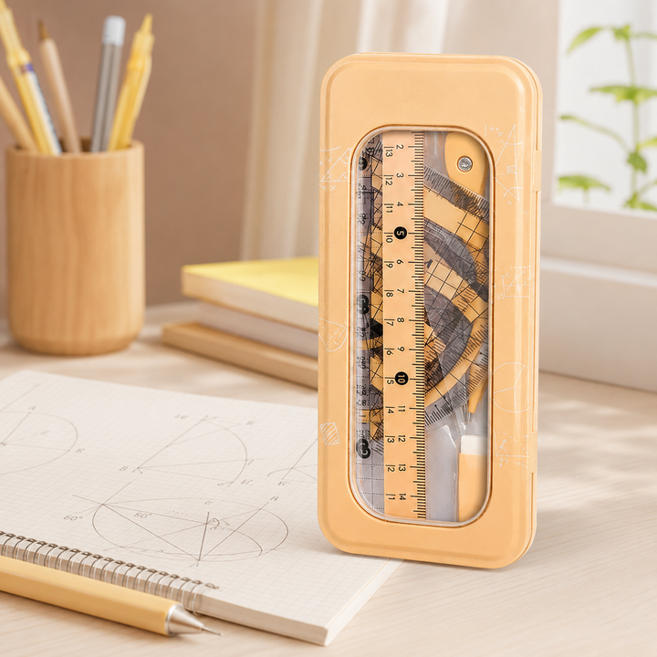 8 Piece Compass and Ruler Set for Students