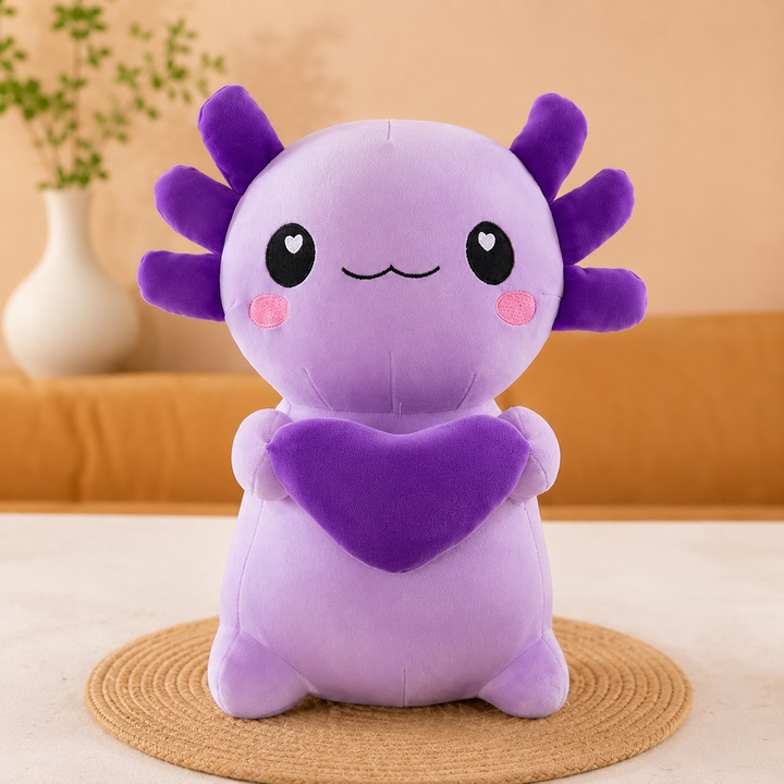 Axolotl Plush Toy 4 Colors Hexagonal Soft Kids Couples Gift