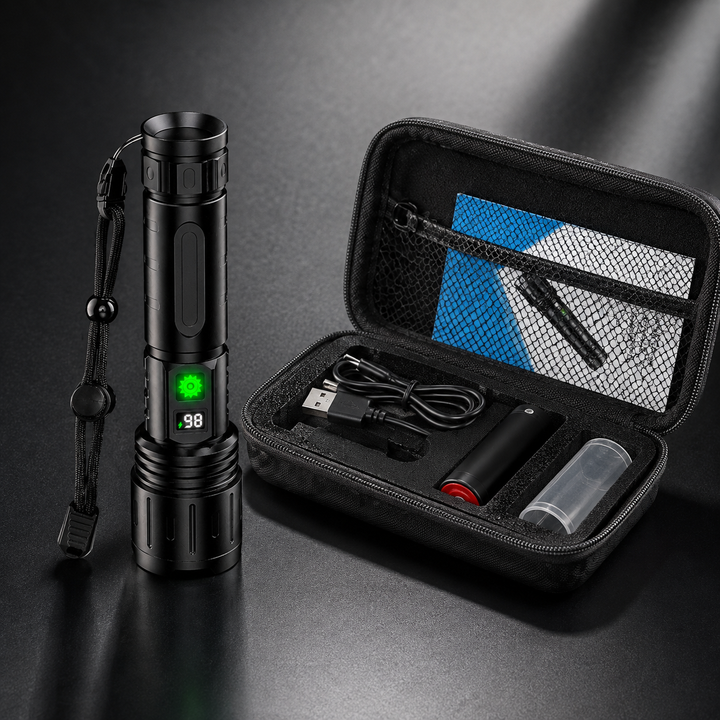 LED Flashlight High Power Handheld Portable 100000 Lumens