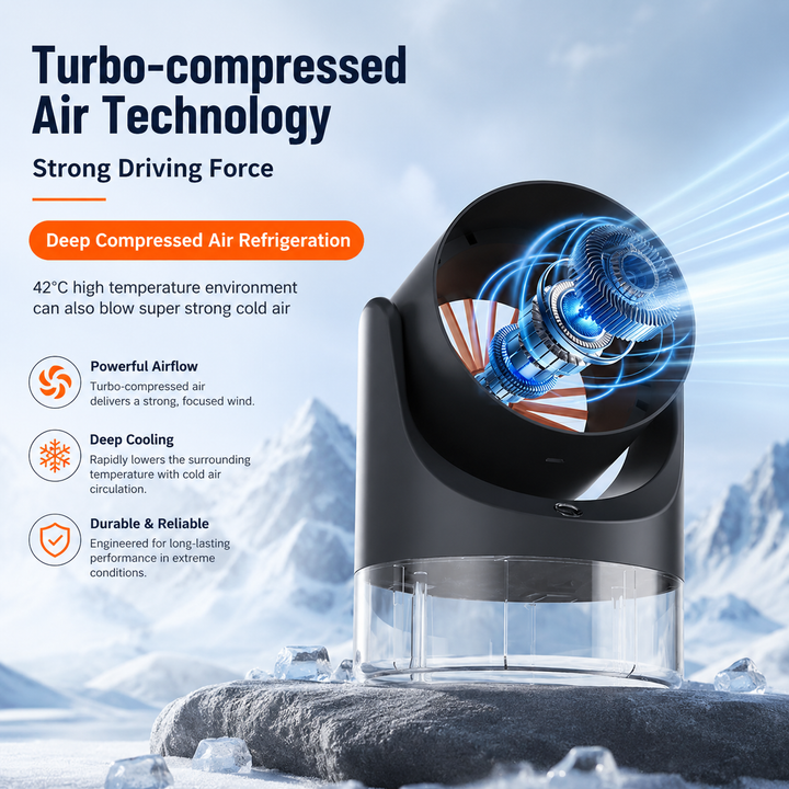 Portable Mist Fan Mini Electric Air Cooler Humidifier 360 Adjustable Digital