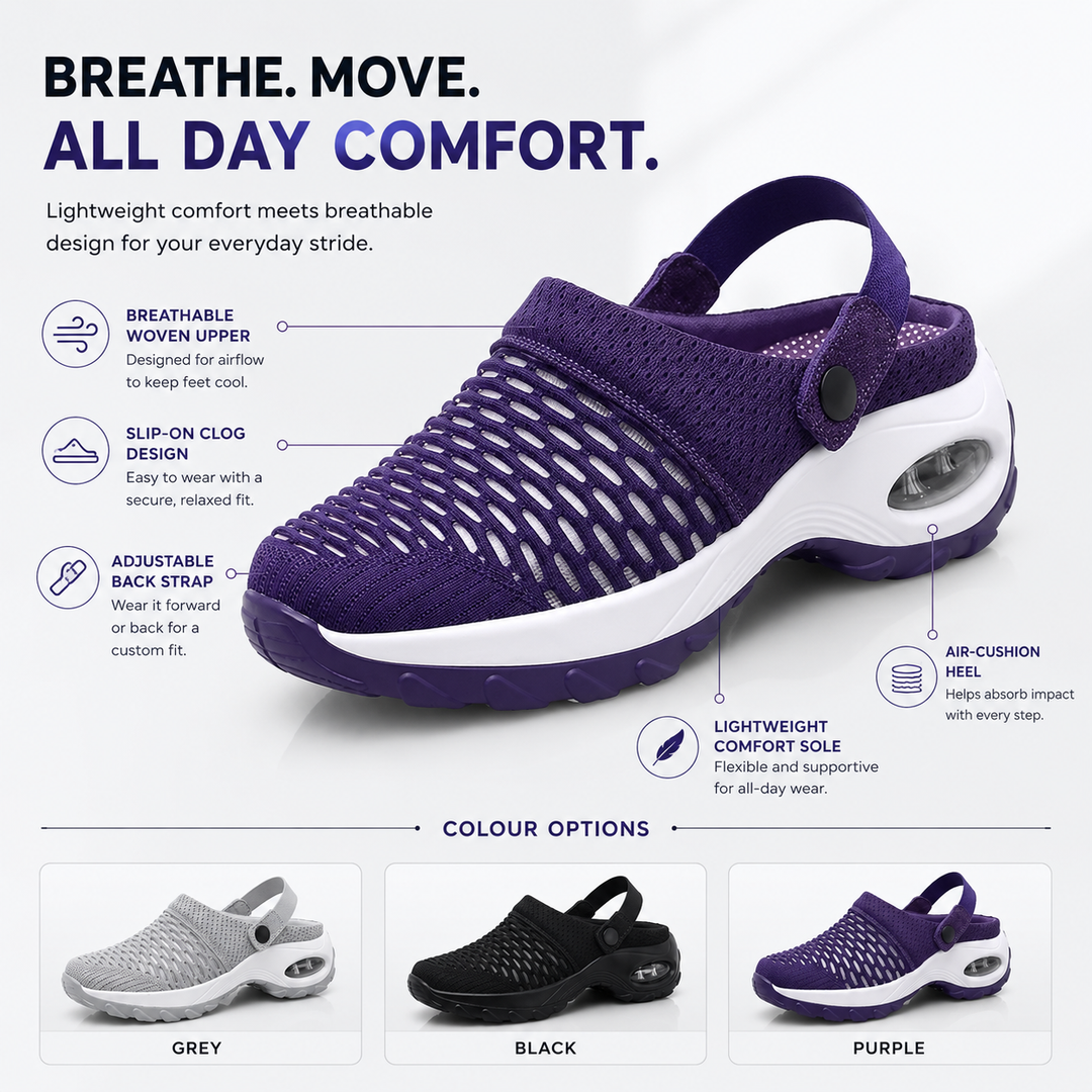 Orthopedic Air Cushion Clogs with Arch Support for Men and Women