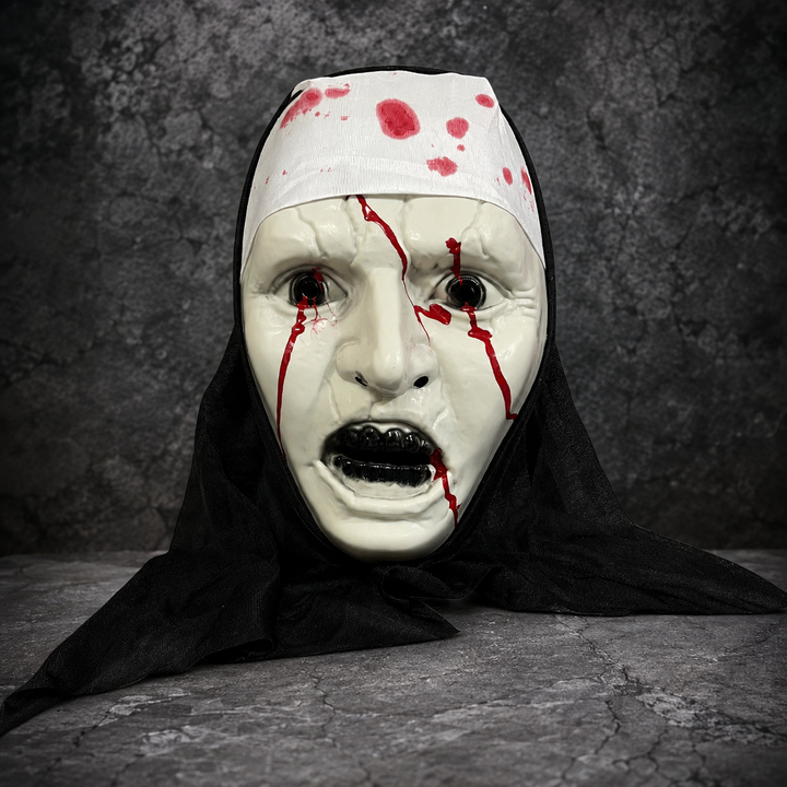 Bloody Nun Horror Mask Halloween Costume Mask