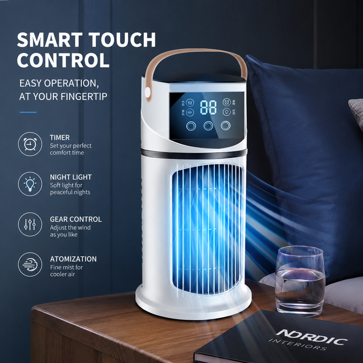 Portable Air Conditioner Mini Evaporative Air Cooler Humidifier Tower Fan