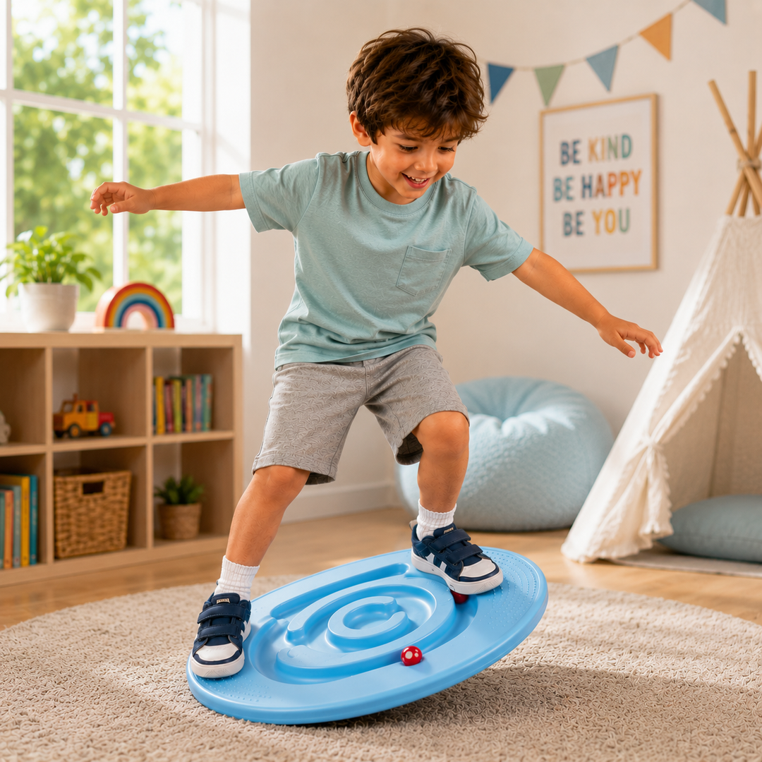 Kids Sensory Balance Board Snail Wobble Trainer Kindergarten Vestibular Development Toy