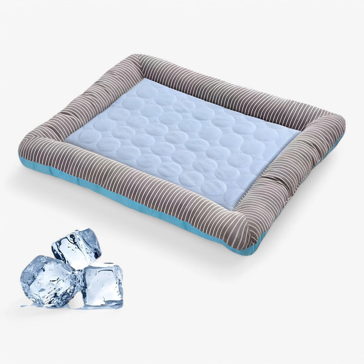 Pet Cooling Mat with Cushioned Edges for Dogs and Cats