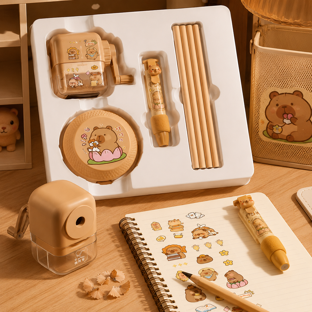 Kaba Bear Kids Stationery Gift Set for Birthdays