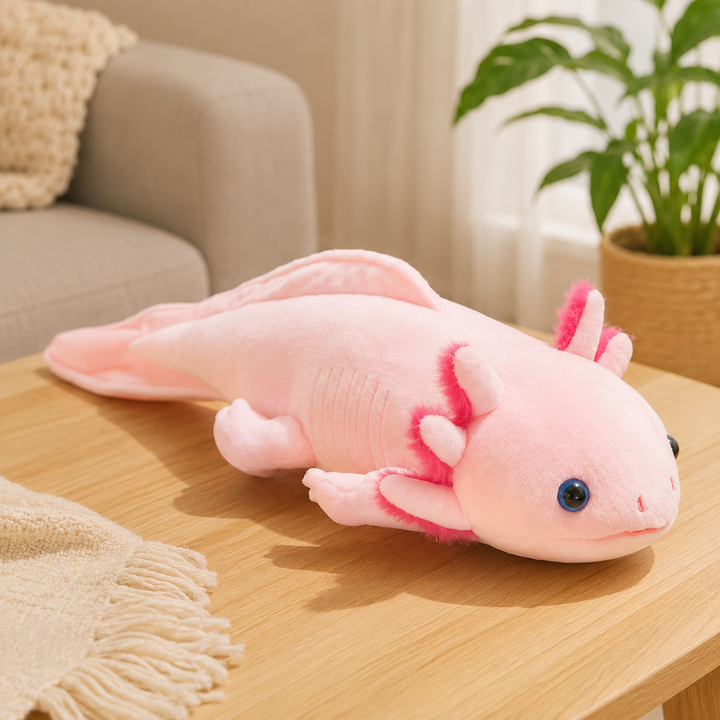 Kawaii Newt Plush Toy Soft Salamander Long Pillow Kids Gift