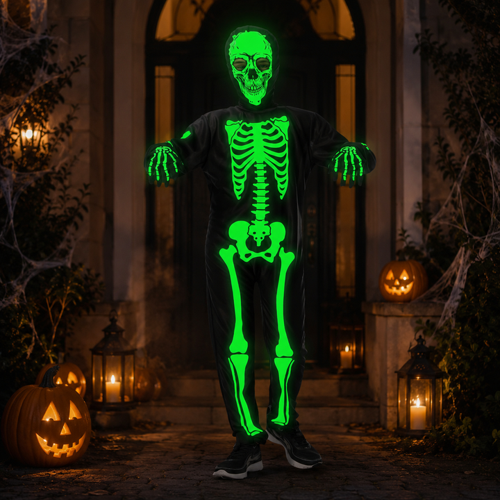 Glow in the Dark Skeleton Costume Halloween Costume