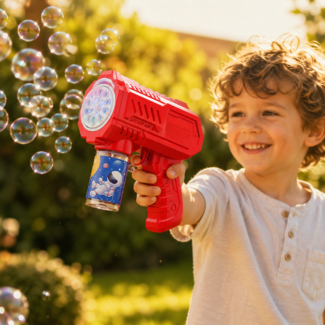 Automatic Bubble Gun Toy Space Bubble Machine Outdoor Holiday Gift Kids