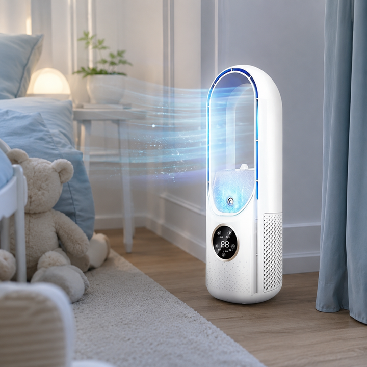 Portable Bladeless Silent Air Conditioner, Quiet Personal Cooling Unit
