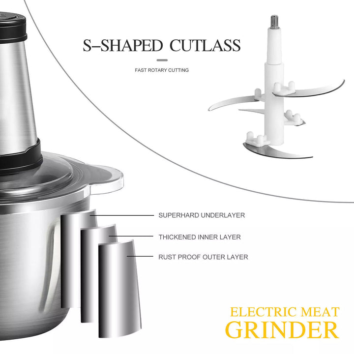 2L Food Chopper Food Processor Kitchen Appliance
