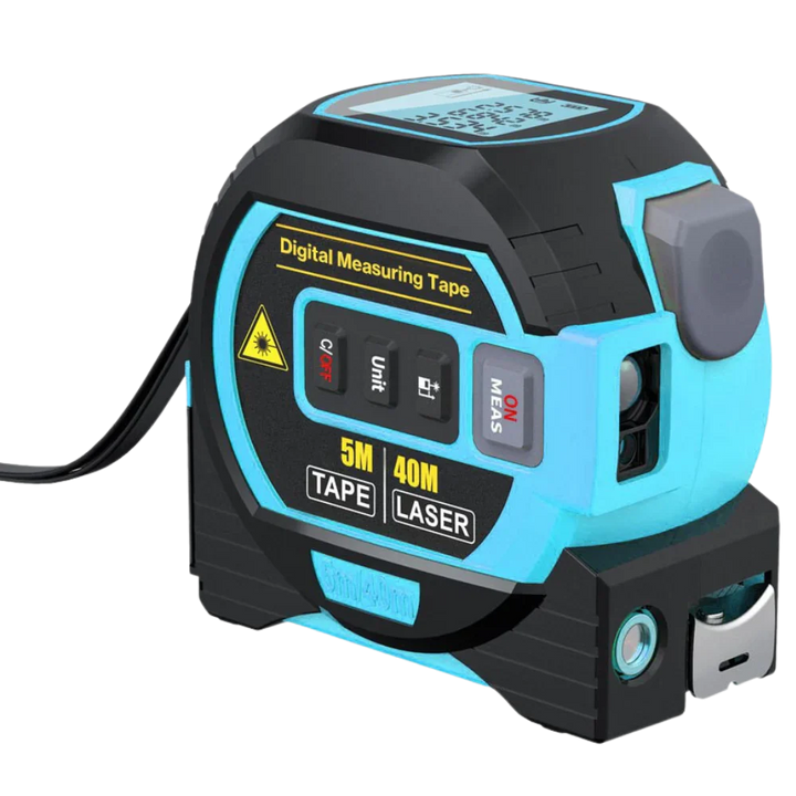 3-in-1 Laser Tape Measure Tool 40M Volume Measurement