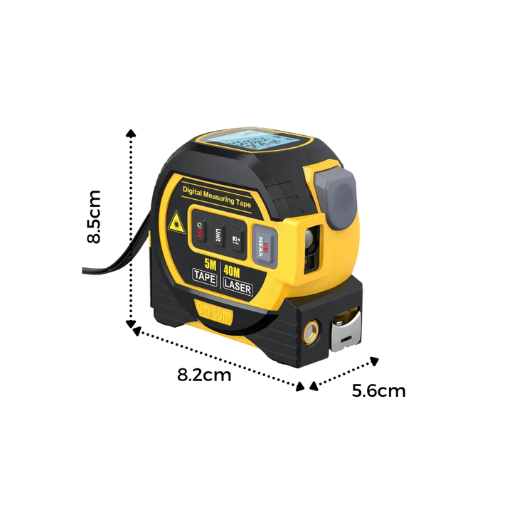 3-in-1 Laser Tape Measure Tool 40M Volume Measurement