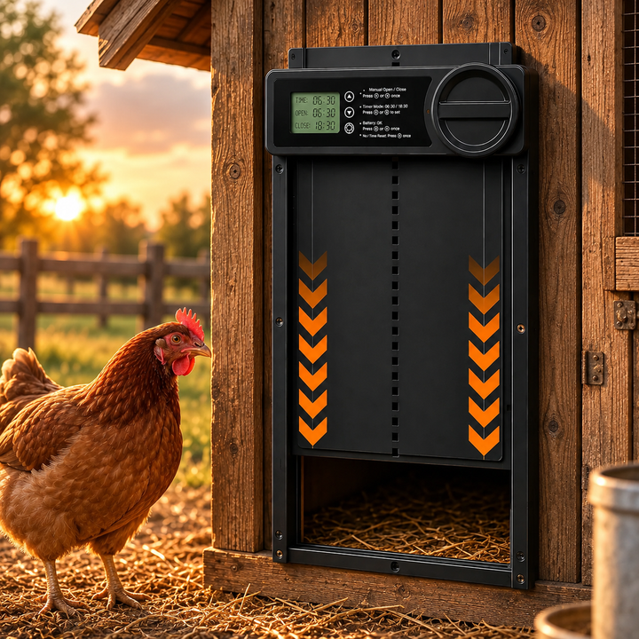 Automatic Chicken Coop Door with Timer and Anti Pinch Sensor