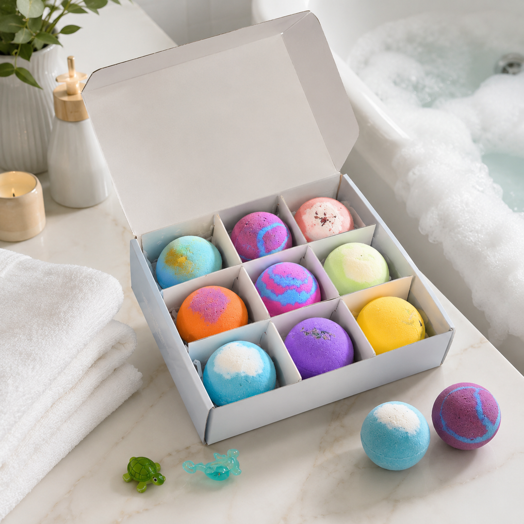Kids Bath Bombs Hidden Surprise Bubble Bath Toys Holiday Gift Set