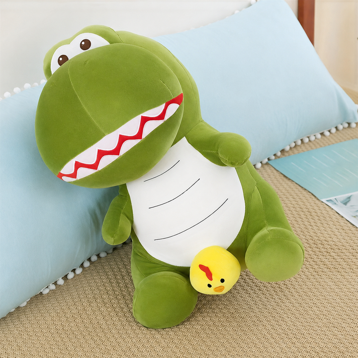 Green Chick Dinosaur Plush Toy Quirky Holiday Prank Gift Idea