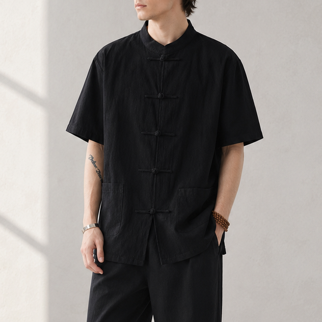 Linen Shirt Men&