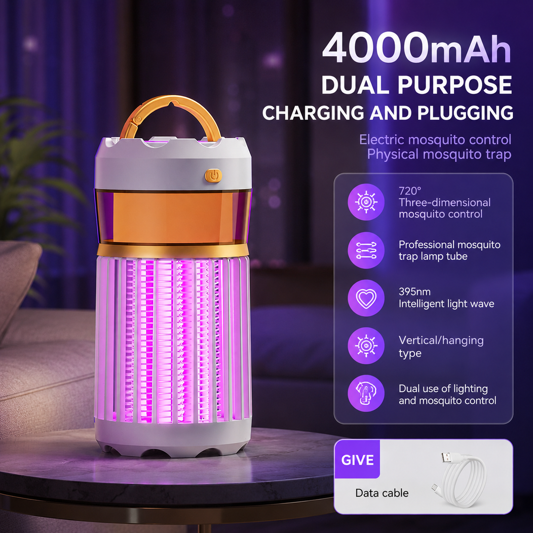 Mosquito Repellent Lamp Insect Trap Camping Nightlight 3-in-1