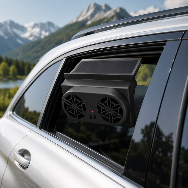 Car Solar Exhaust Fan Window Air Circulation Vehicle Cooling Summer