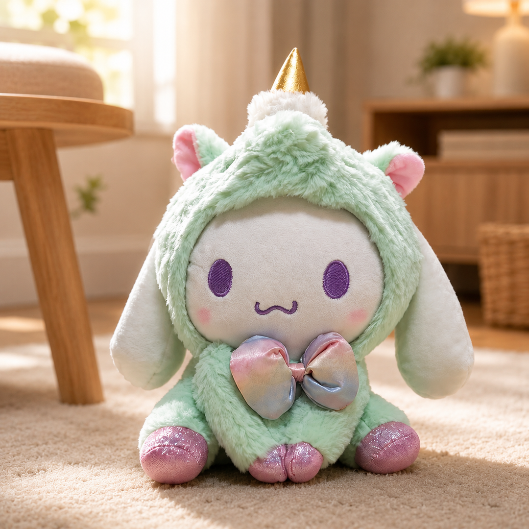 Cute Cartoon Plush Doll Set Kawaii Character Toys Kids Birthday Gift