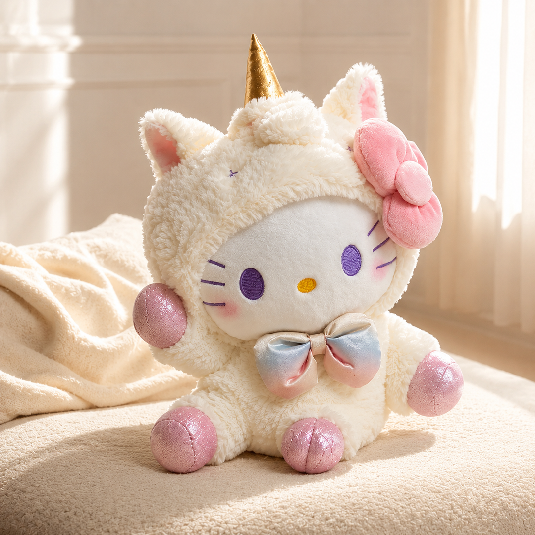 Cute Cartoon Plush Doll Set Kawaii Character Toys Kids Birthday Gift