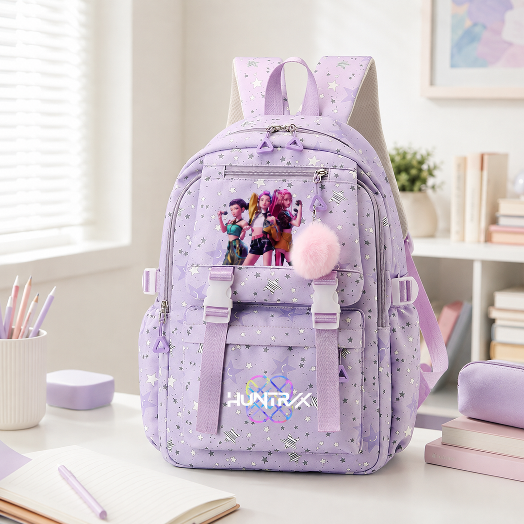 Girls KPop Demon Hunters Huntrix School Backpack