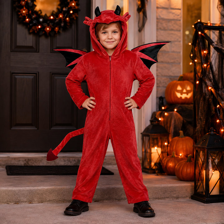 Kids Devil and Bat Costume Set Halloween Costume