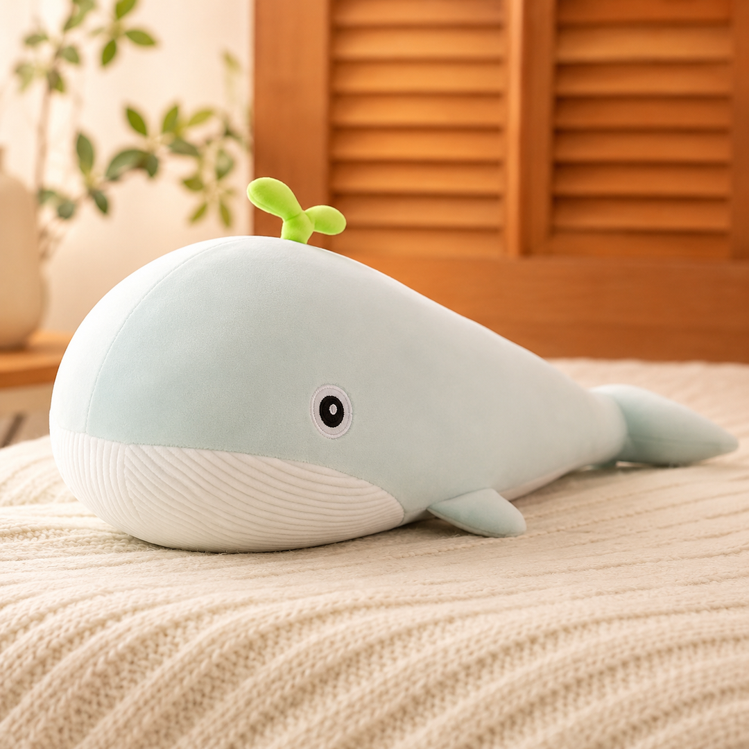 Giant Blue Whale Plush Soft Sea Animal Kids Birthday Gift