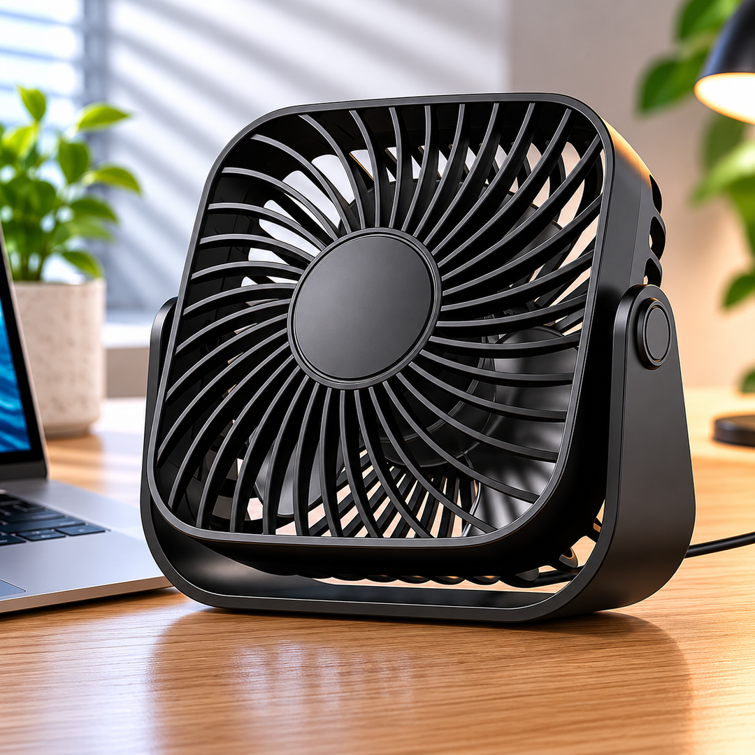 4 Inch USB Mini Portable Fan 3 Speed Quiet Personal Desk Fan 360 Adjustable