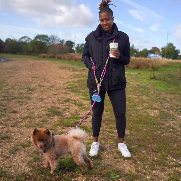 Hands-Free Dog Leash Adjustable Belt Attachment System