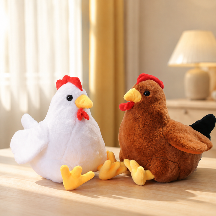 Kawaii Rooster Plush Toy Soft Stuffed Chicken Pillow Kids Gift