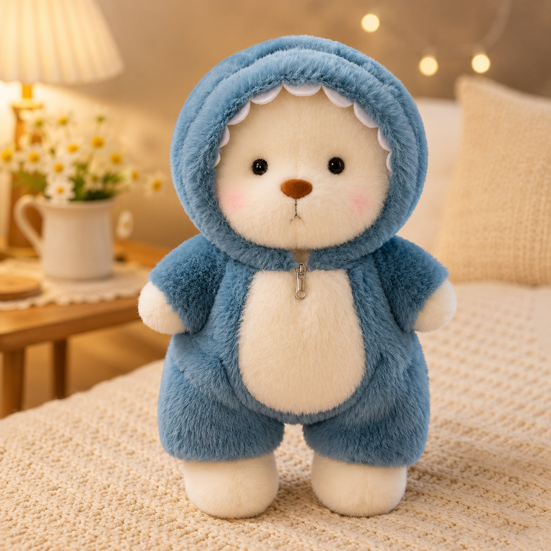 Kawaii Bear Plush Teddy Wear Suit Soft Kids Christmas Gift